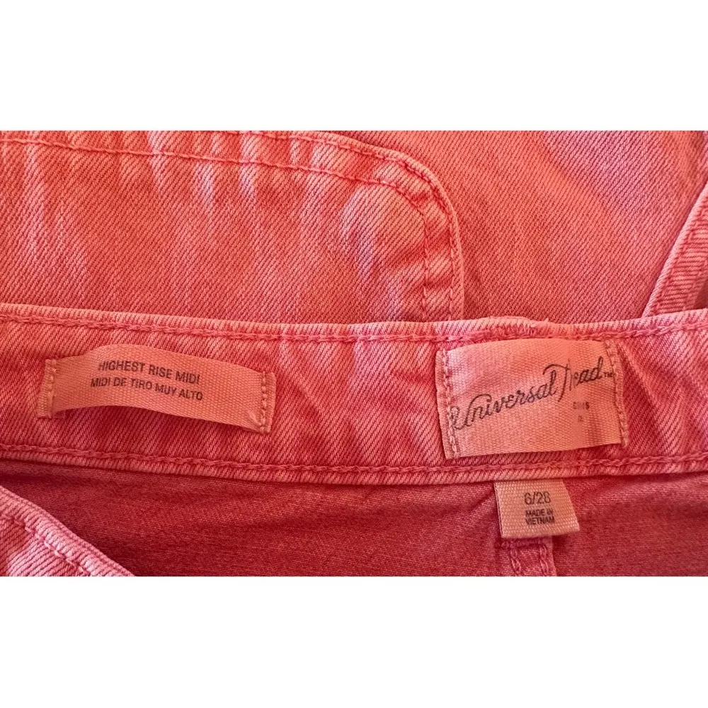 Universal Thread Highest Rise Midi High Waist Acid Wash Denim Carpenter Shorts 6 - Image 10