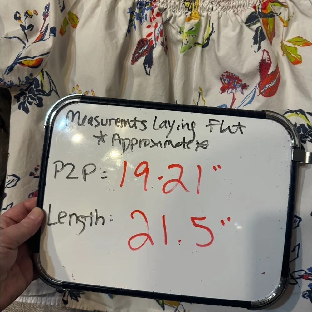 Tanya Taylor Stassi Floral Top size 10 Like New! - Image 3