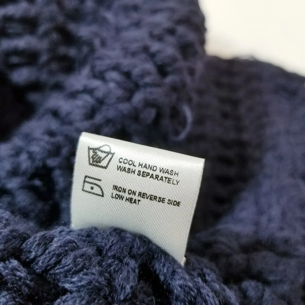 Fillyboo Shaggy Faux Fur Cardigan Sweater Blue Size M - Image 13