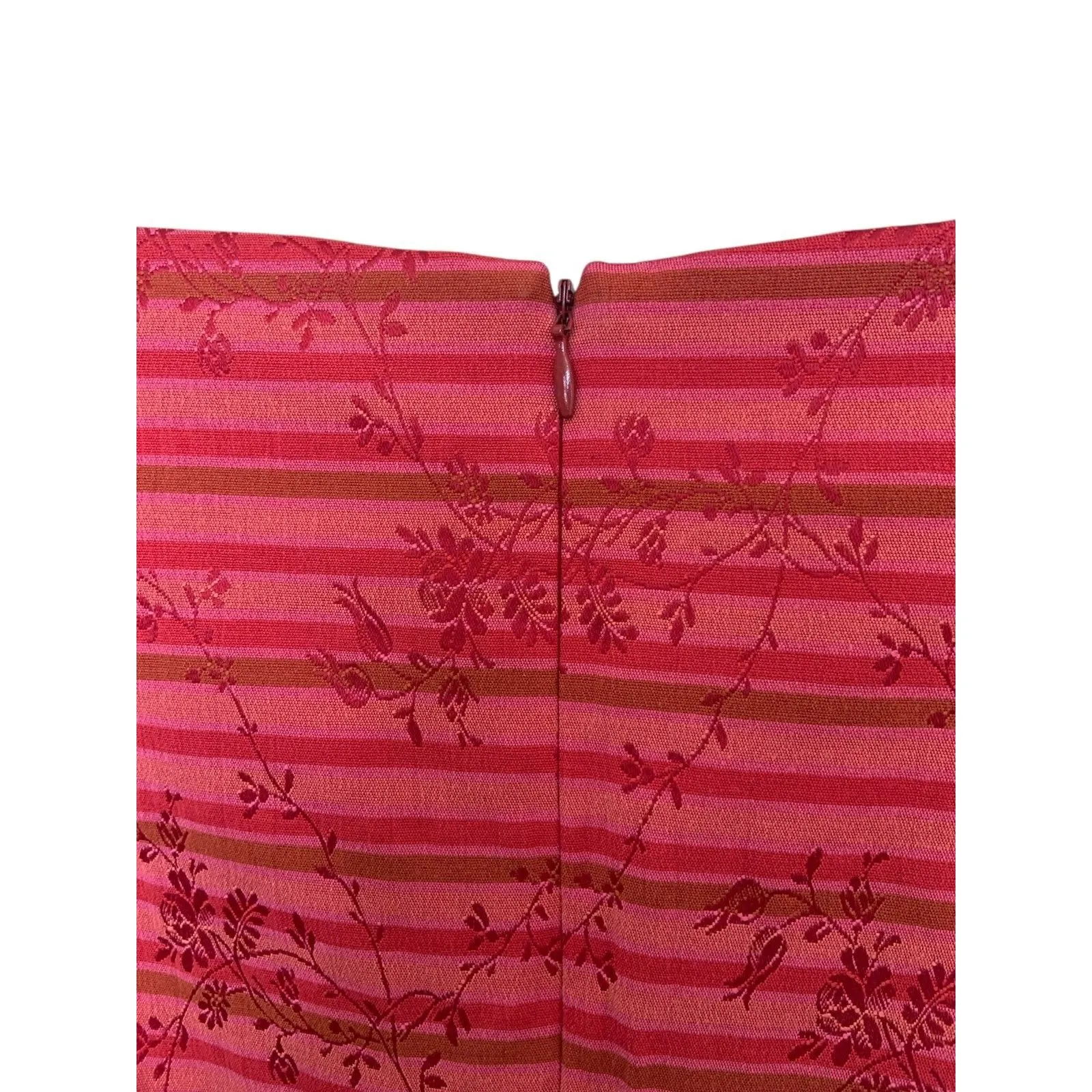 Vintage Maggy London Sheath Dress Floral Embroidered Sleeveless Womens 14 - Image 8