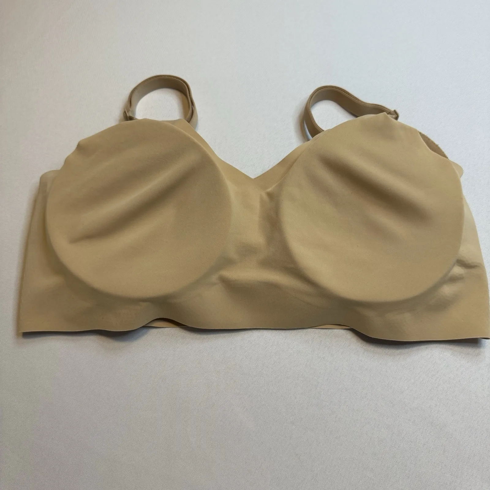 True & Company Wireless Removable Pads Light Nude Large Bra 36 C&D and 38‎ A&B Tan - Image 4