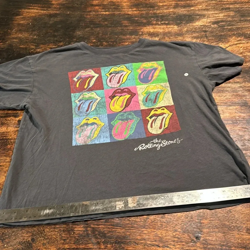 The Rolling Stones grey large t shirt oversized - Image 9