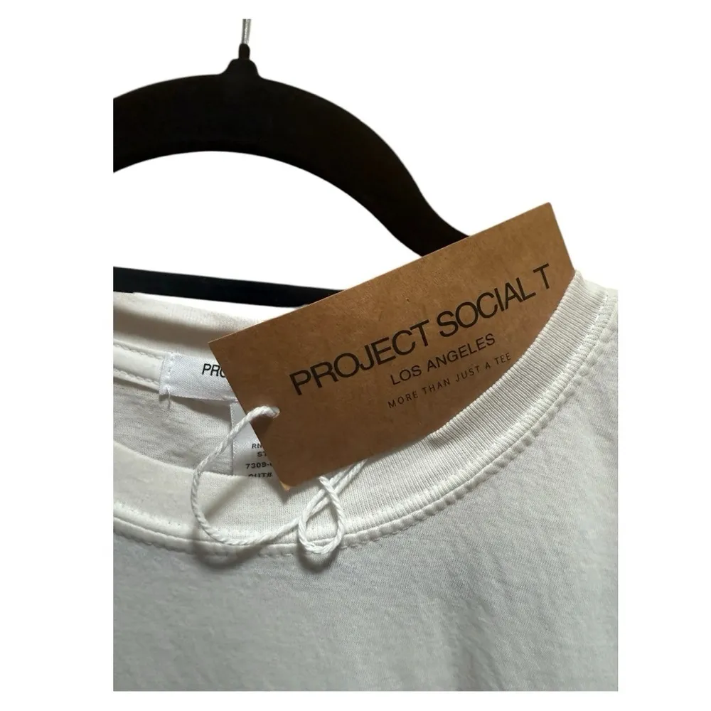 Project Social T Linguini & Martinis Graphic Tee in Vintage White Large/XL NWT - Image 5