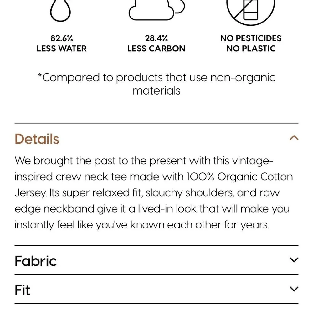 NWT MATE the Label Sage Organic Cotton Raw Neck Boxy Tee - Size 3X - Image 11