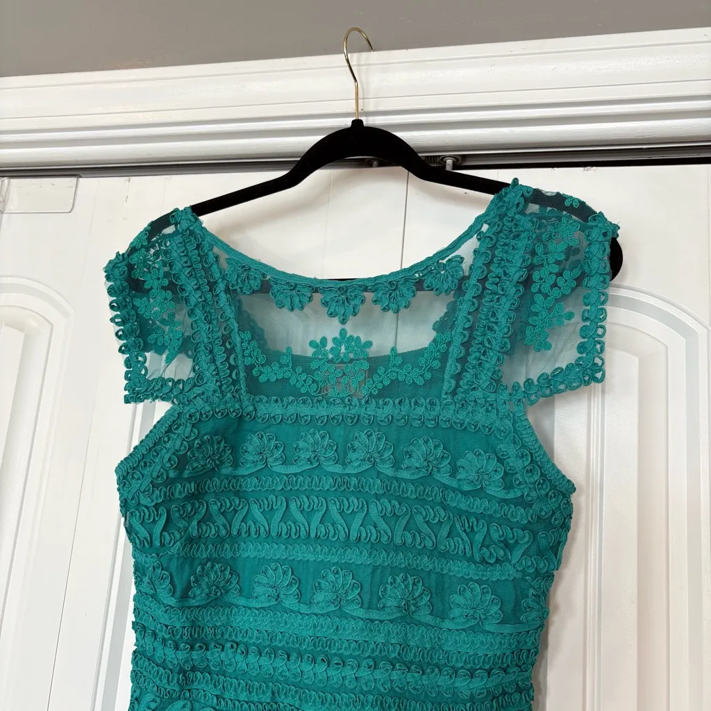 Yoana Baraschi Teal Dress Size‎ 6 - Image 4