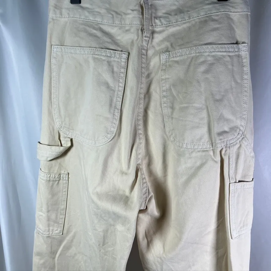 J. Galt Shanghai Beige Cotton Utility Pants Women's Size M Cargo Fall Clean girl Tan Size M - Image 8