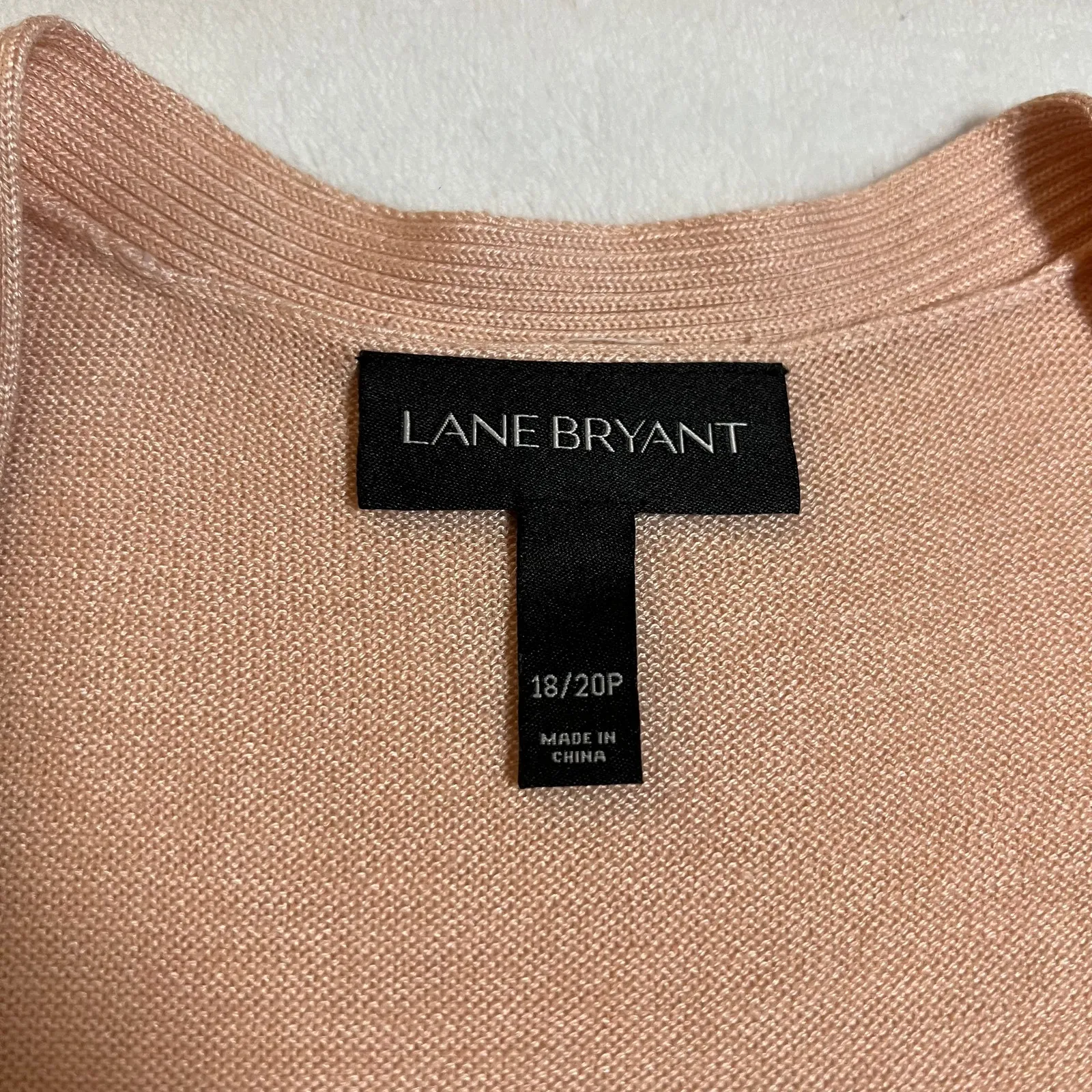 Lane Bryant Open Front Knit Cardigan Size 18/20P Size Zippers Coquette Casual - Image 3