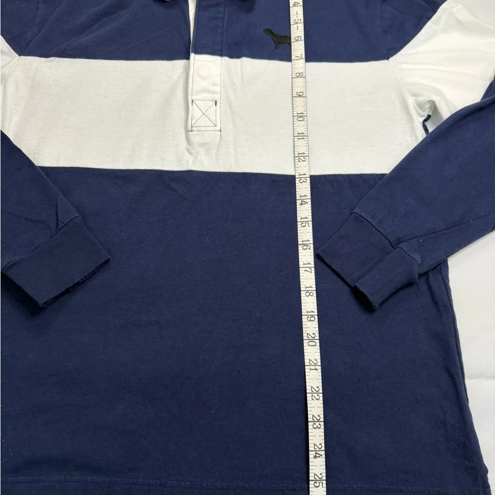 PINK‎ Victoria's Secret Blue and White Boxy Polo Jersey - Image 5