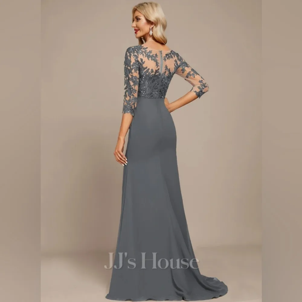 NWT   Trumpet/mermaid v-neck sweep/brush train silk fabric Size US 8 - Image 2