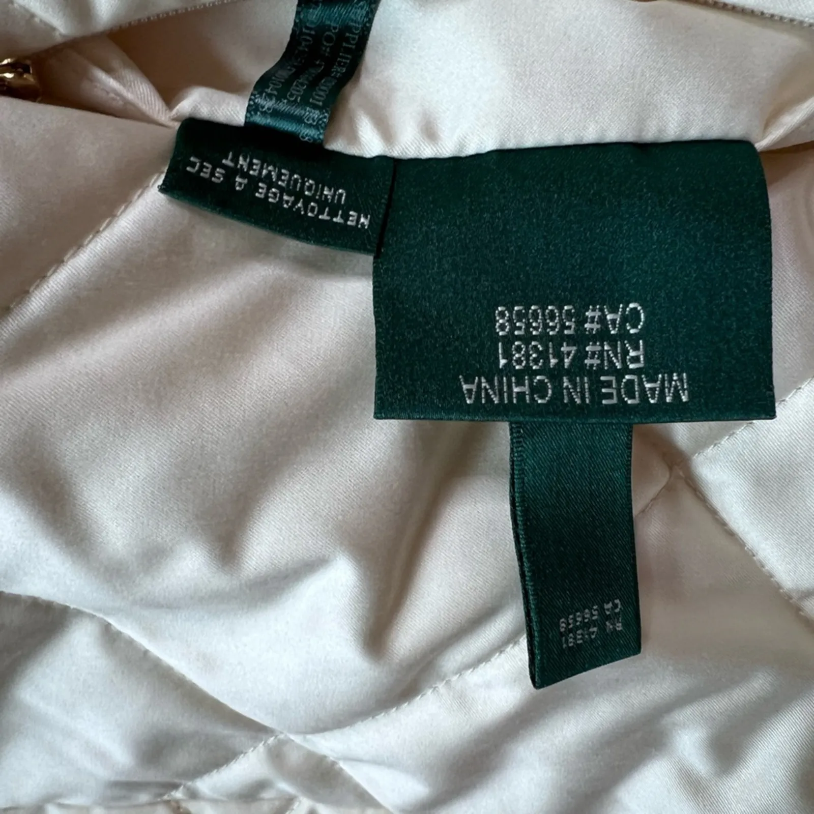 Lauren Ralph Lauren Ivory Reversible Faux Fur/Quilted Vest - XL - Image 14