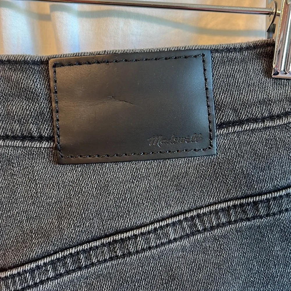 Madewell Mom Jean High Rise Tapered Leg Washed Black Denim - Image 4