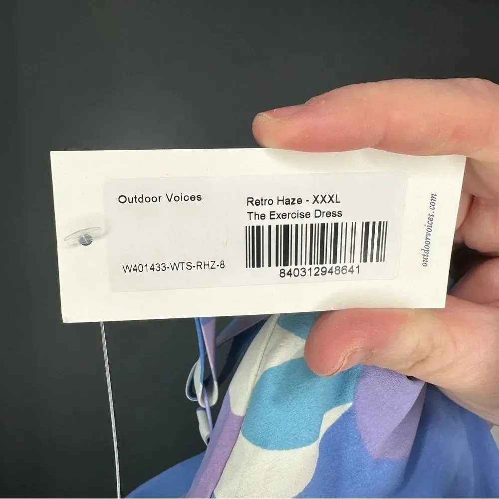 NWT Outdoor Voices Exercise Dress Retro Haze Floral Print Size XXXL - Image 6