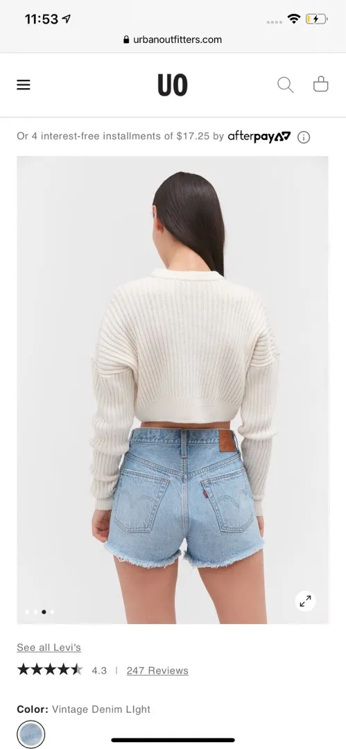 Levi’s High Rise Shorts - Image 4