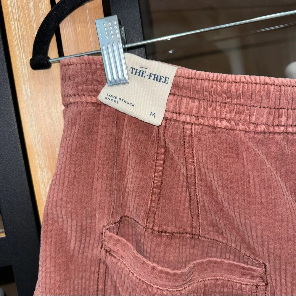 Free People Love Struck Corduroy Shorts We The Free high rise rust brick mini - Image 3