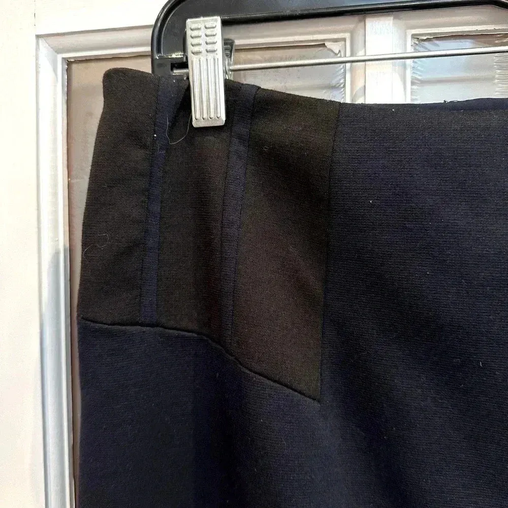 Kay Unger New York Navy & Black Fitted Pencil Skirt Women’s Size 8 Medium M - Image 3