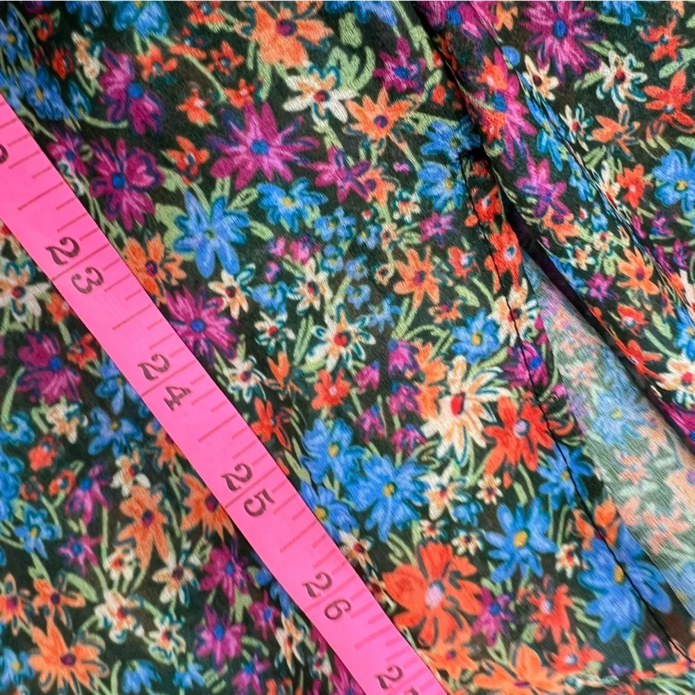 For Love & Lemons Brittany ruffle Midi balloon sleeve floral Dress Size M - Image 10