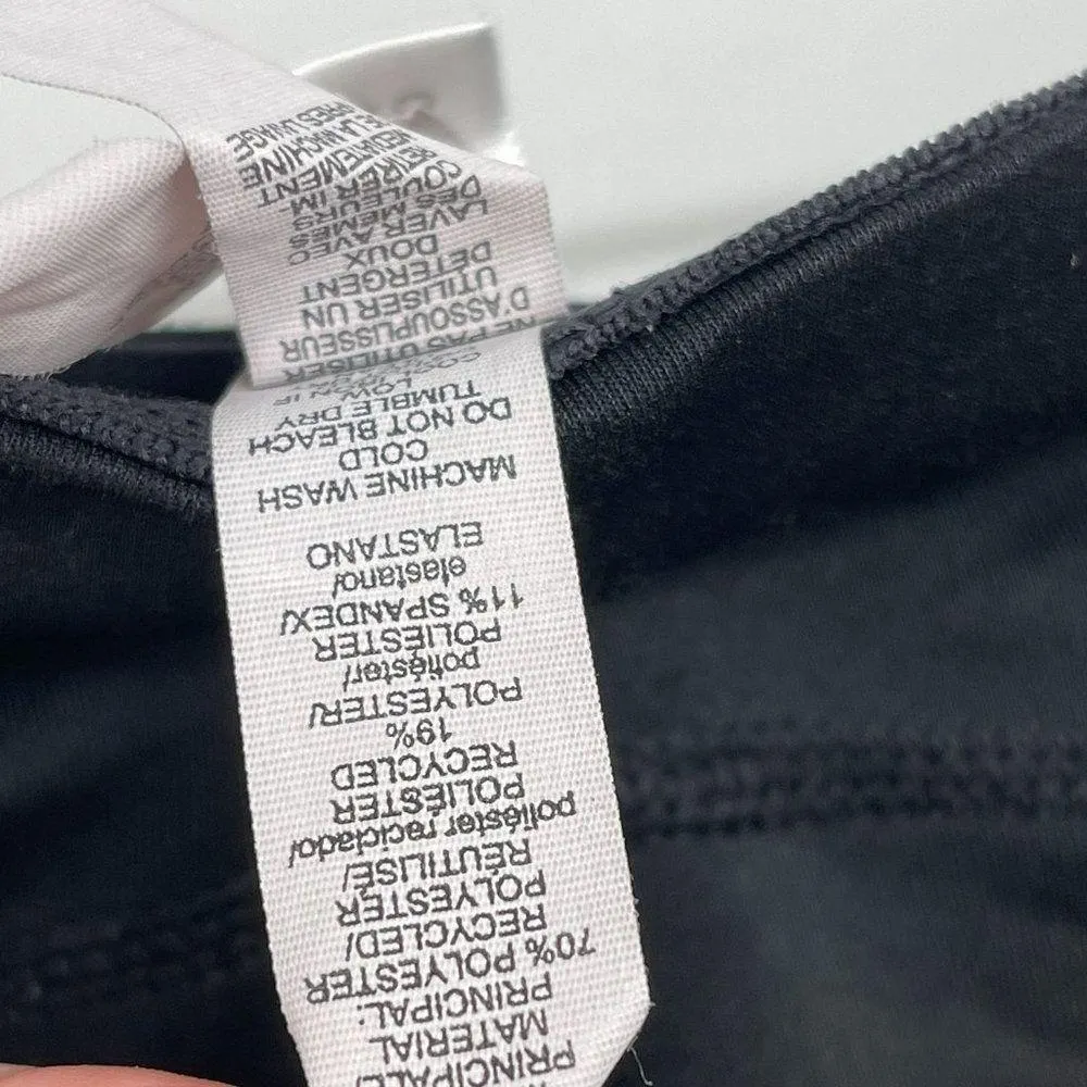 Adidas Climalite Solid Black Full Length Skinny Athletic Workout Leggings - Image 10