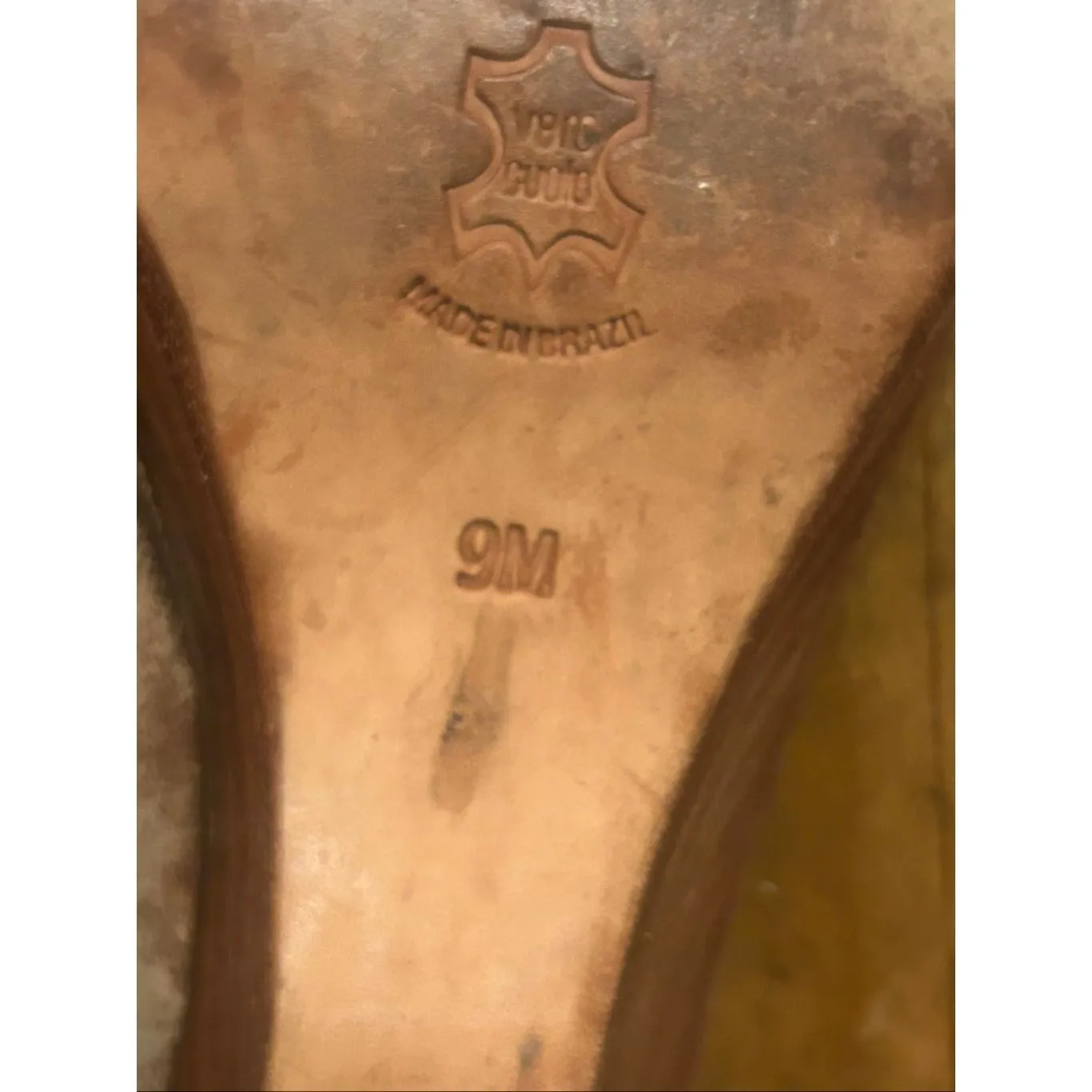 Bernardo Sandals Pumps Brown Leather Round Toe Size 9M - Image 8