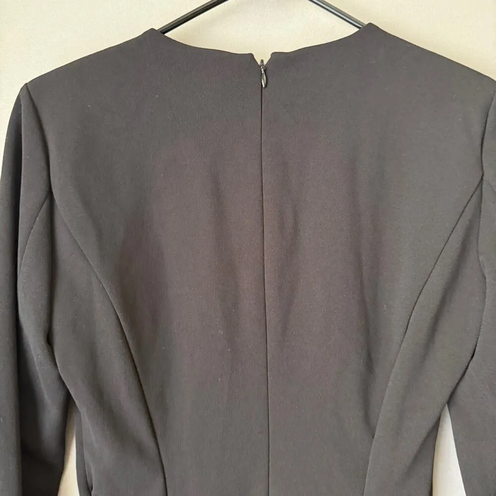 Calvin Klein sz 4 black jewel studded long‎ sleeve mini Dress NWT - Image 9