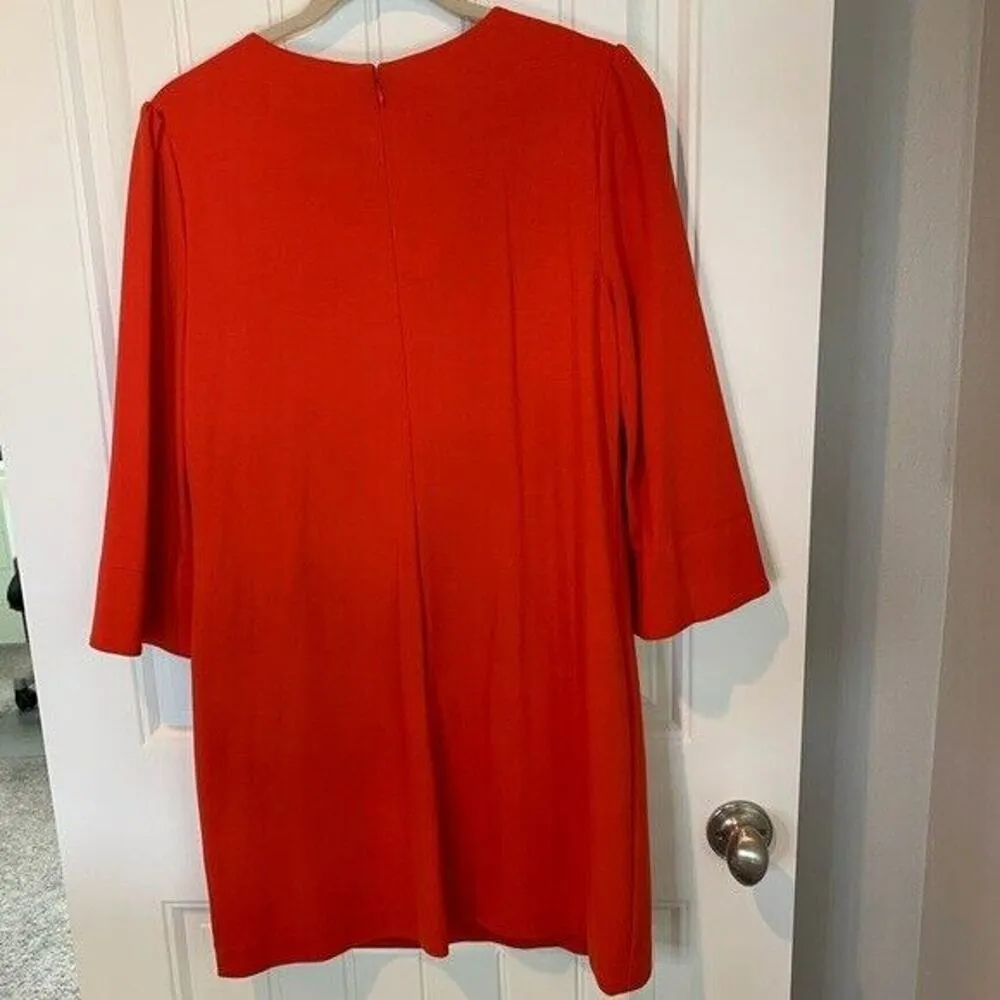 Cynthia Steffe Size 10 Dress Anya Embroidery Cut Out Shift 3/4 Sleeve Round Neck - Image 7