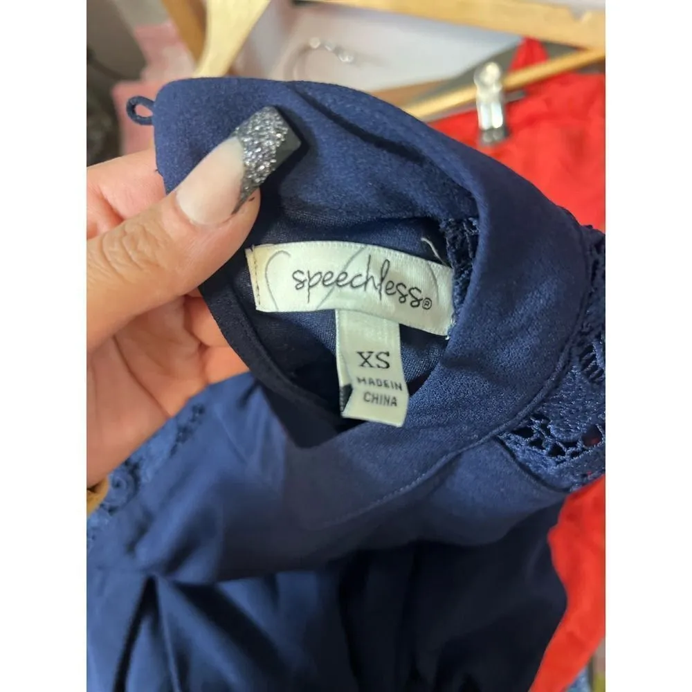 Navy blue dress Blue Size XS - Image 4