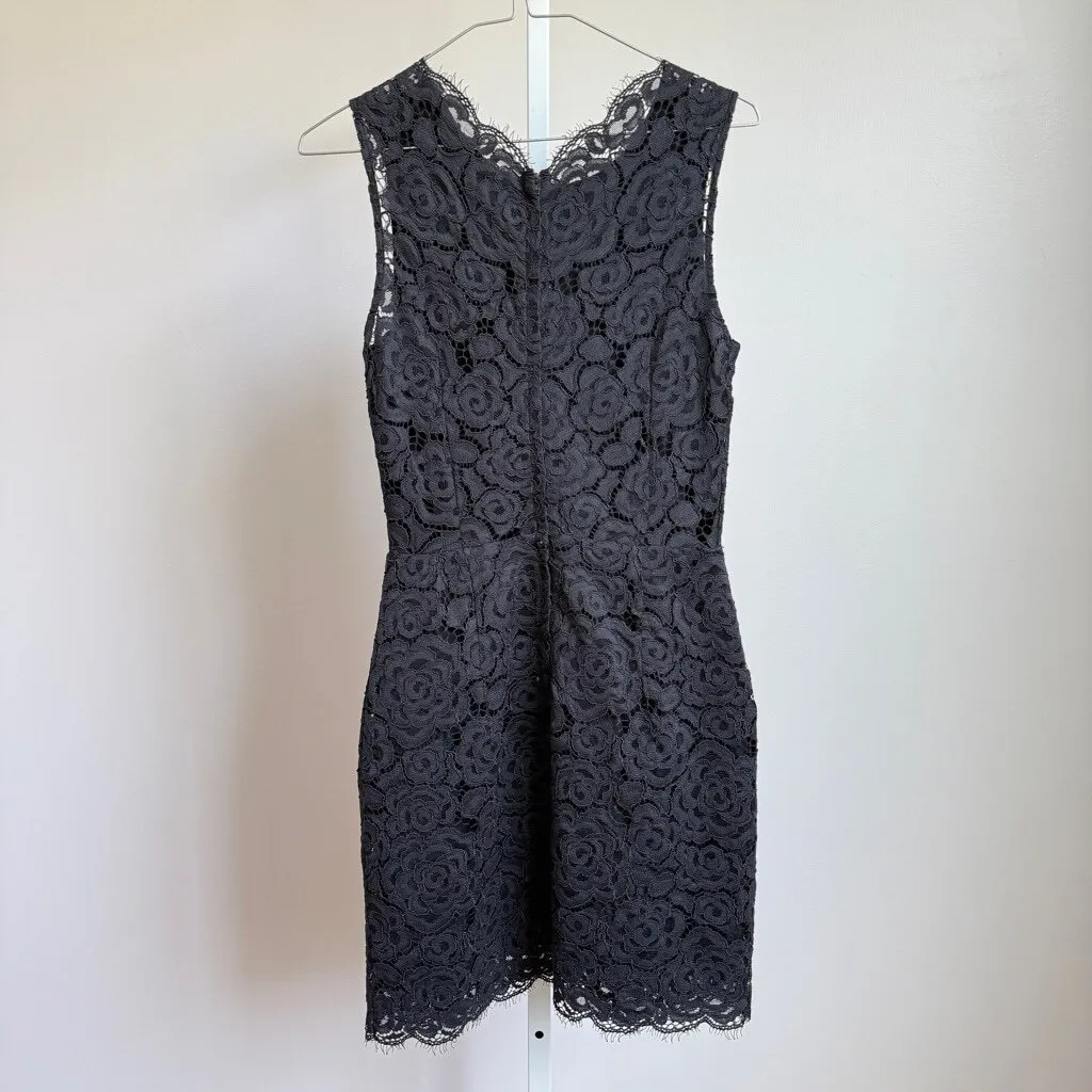 Barneys New York sz 4 black‎ lace cocktail luxury dress - Image 6
