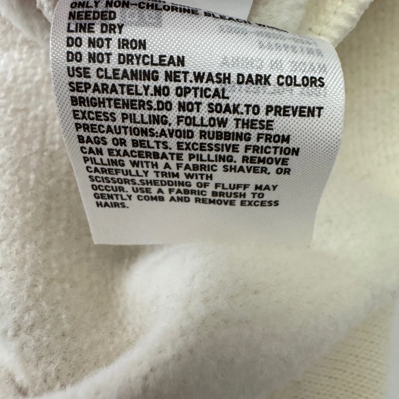 UNIQLO Womens Cream Turtleneck Sweatshirt Size S Cozy Fleece - Image 9