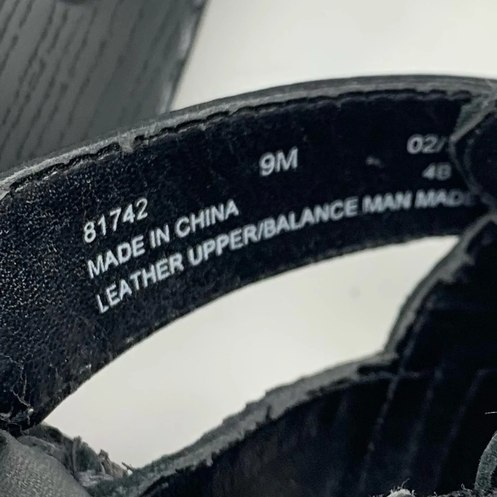 Clarks 81742 Black Leather Open Back Strappy Block Heel Sandals Size 9 - Image 7