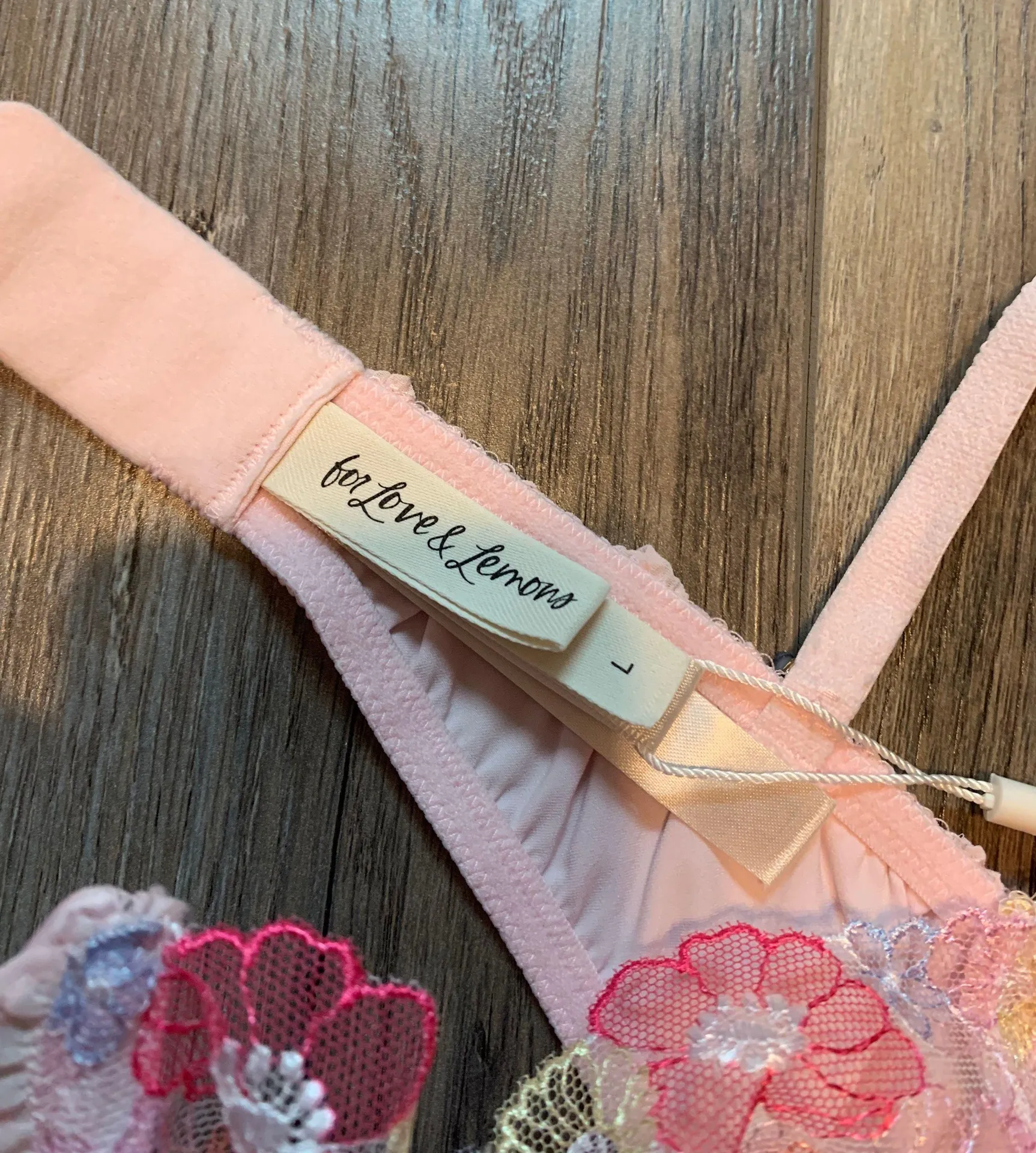 For Love And Lemons Greenhouse Garden Underwire Bra - Image 4