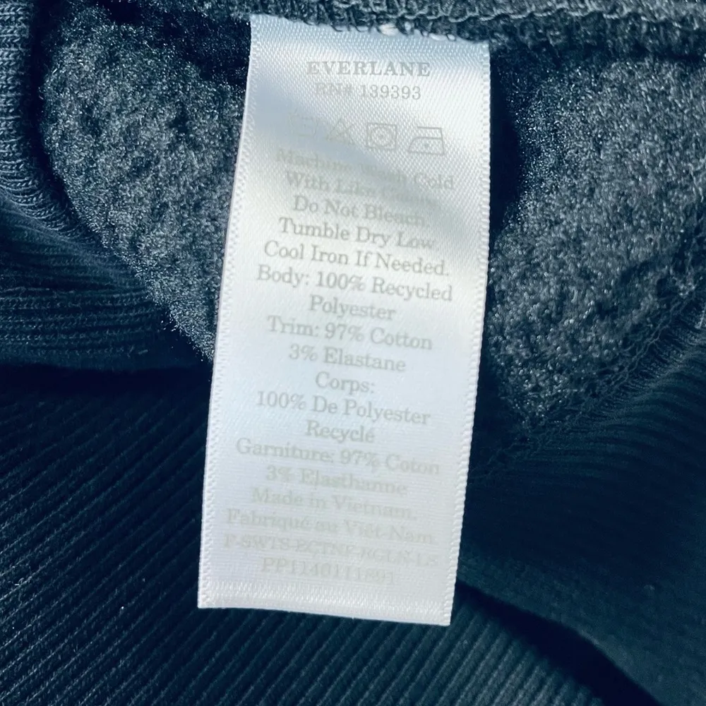 Evelane The  ReNew Fleece Raglan Sweatshirt Dark Navy Size XSmall - Image 7