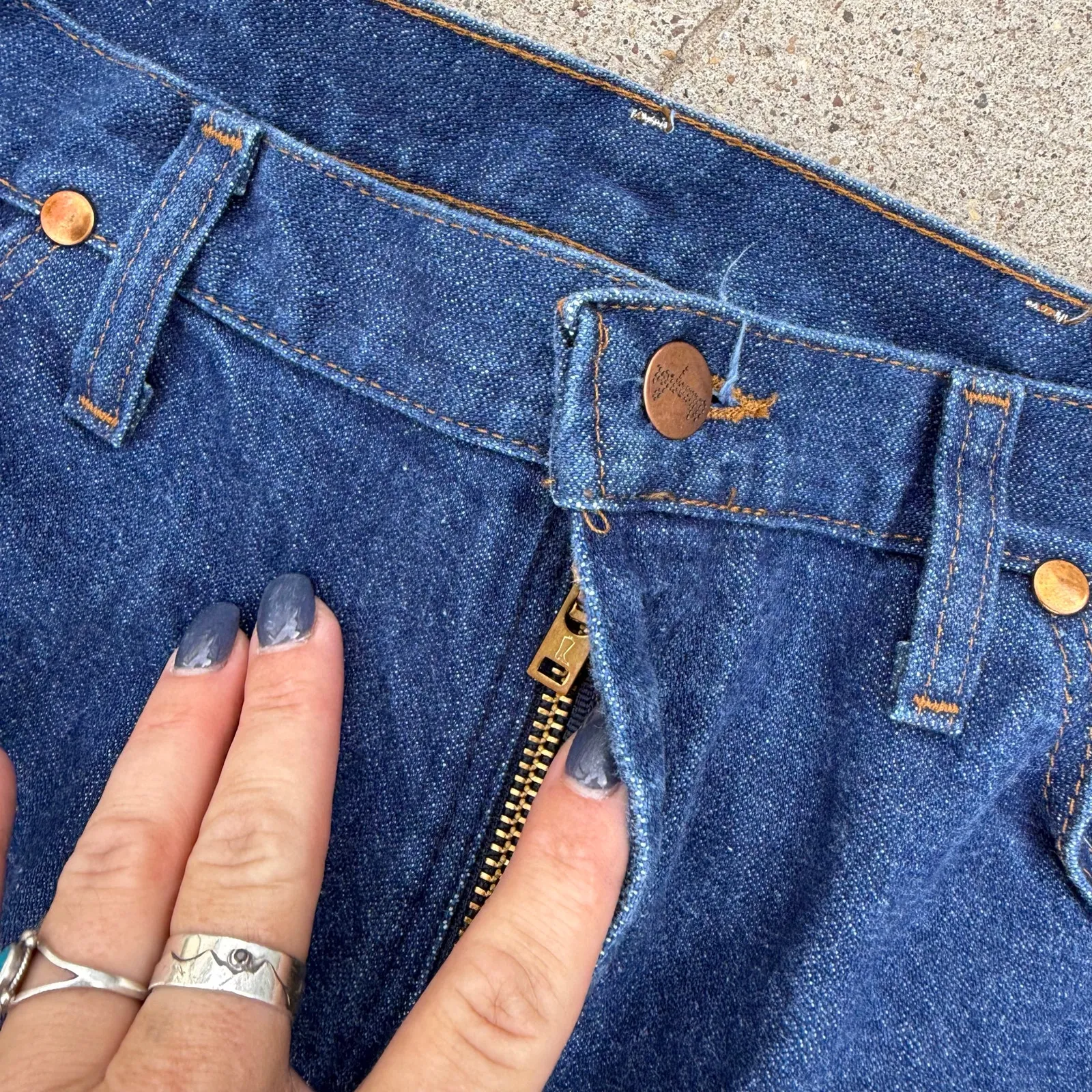 Y2K Wrangler 14MWZG Women's Cowboy Cut Slim Fit Blue Jeans 13x32 - Image 5