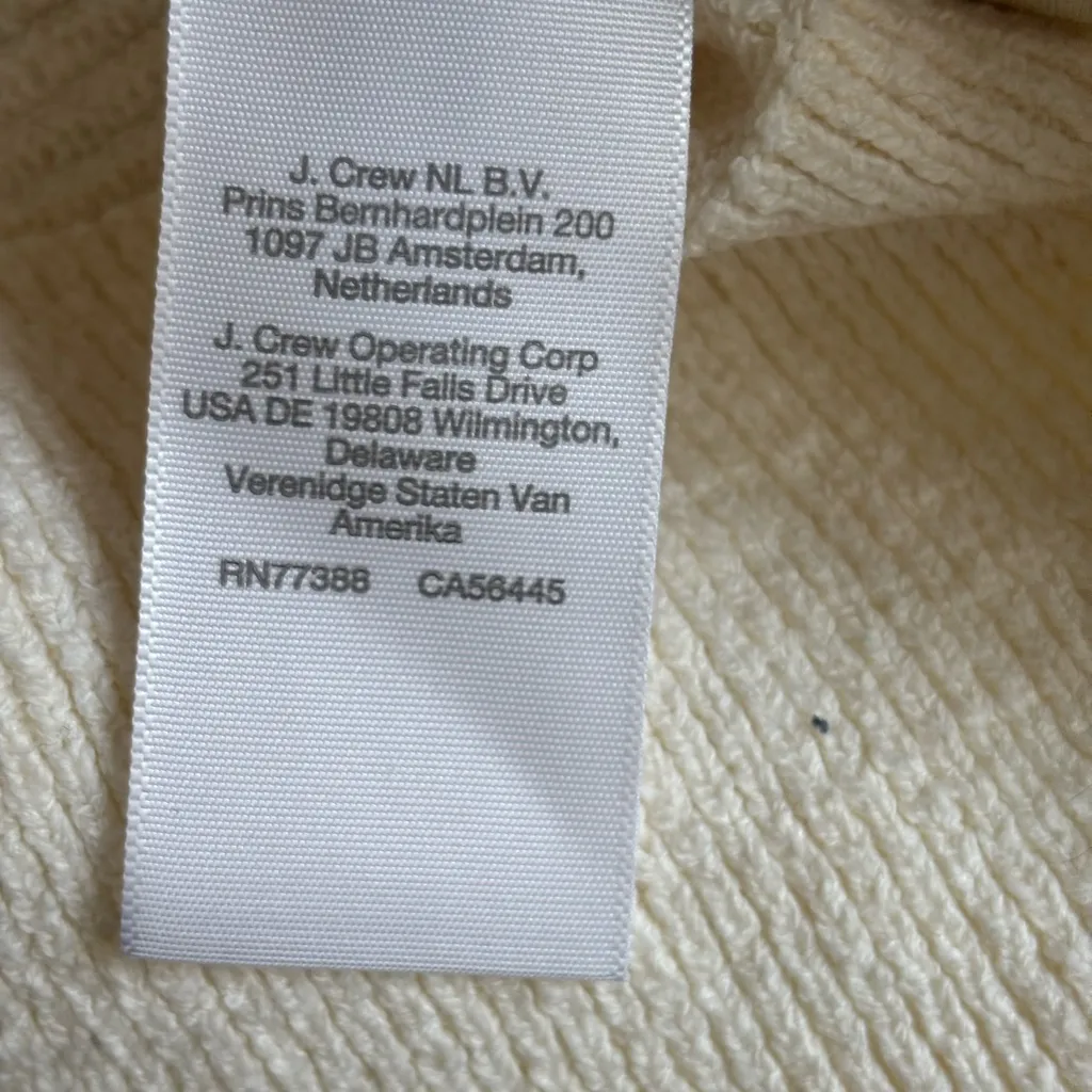 Madewell Women's Cream Crew Neck Long Sleeves Pullover Sweater Size XS - Image 11