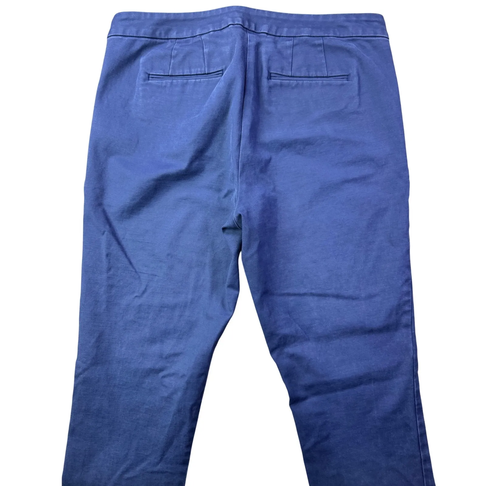 Boden Ankle Pants Womens Cropped Chinos Casual Work Trousers Size 8 Petite Blue - Image 10