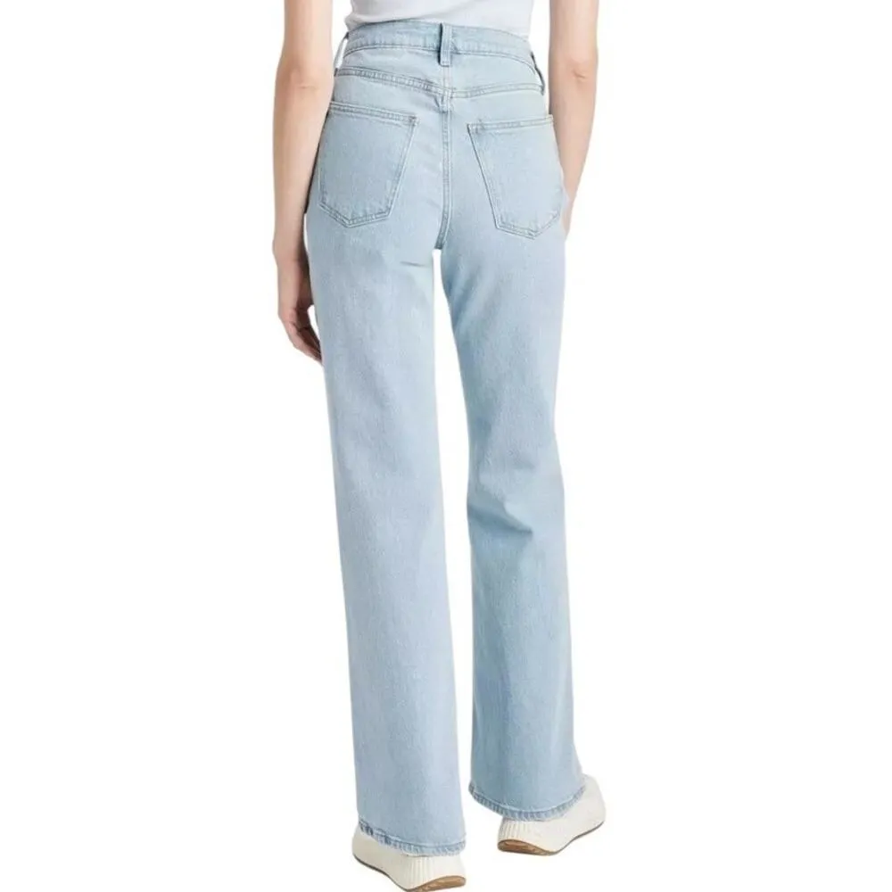 NWT ~ Universal Thread Light Blue Flare Leg High Rise Stretch Denim Jeans ~ 12 - Image 2