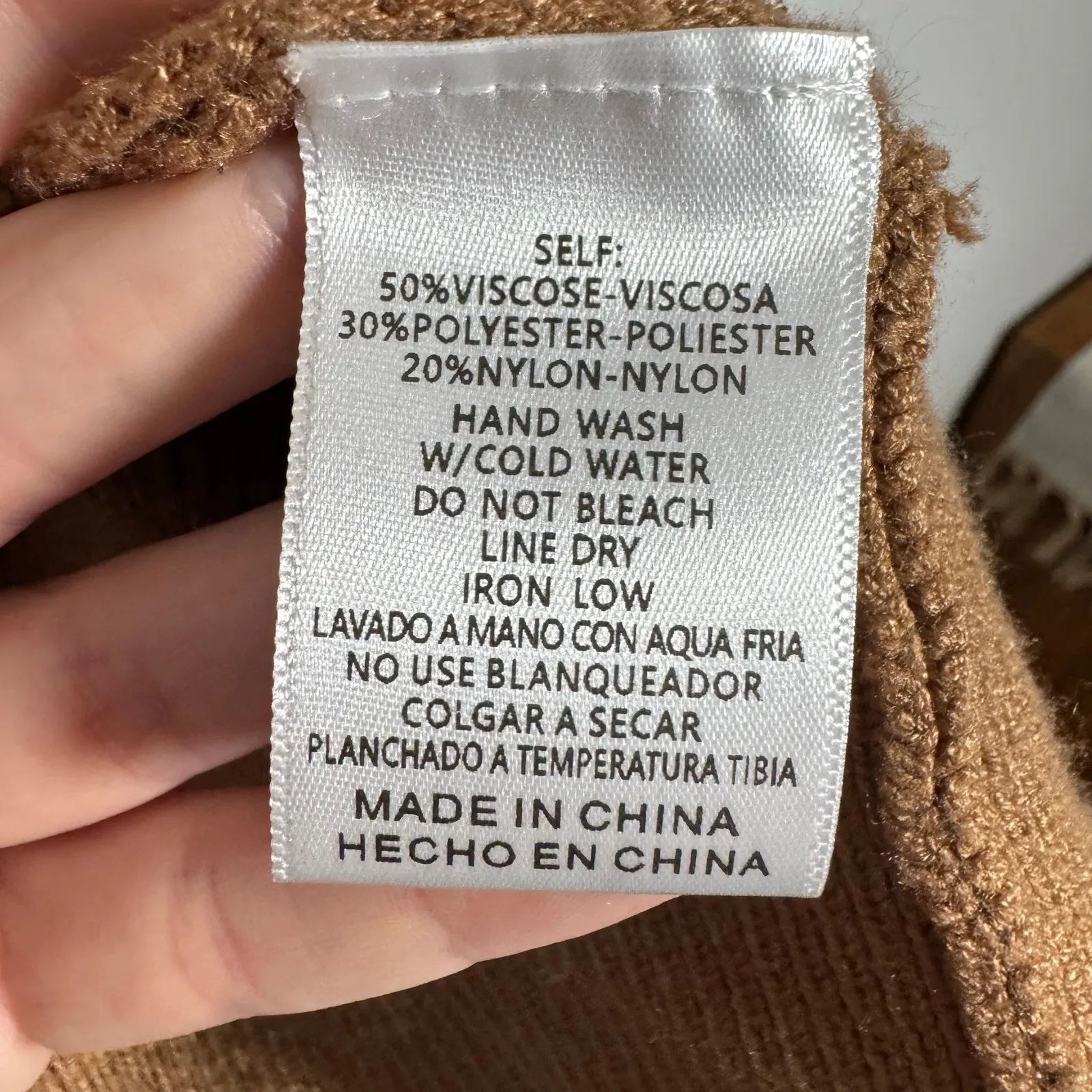 &Merci Cardigan Women M Brown Tan Caramel Pearl Embellished Preppy Quite Luxury - Image 4