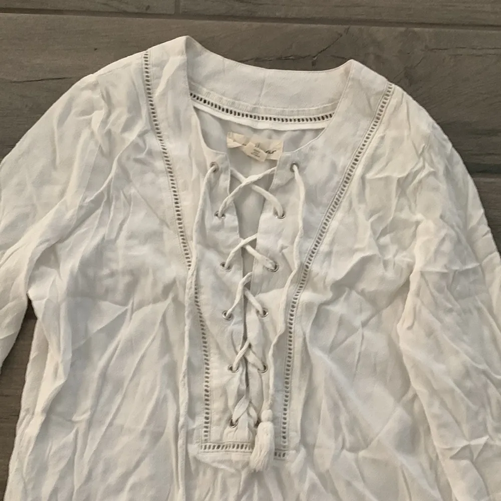Lost in Lunar white long sleeve dress Size 6 - Image 2
