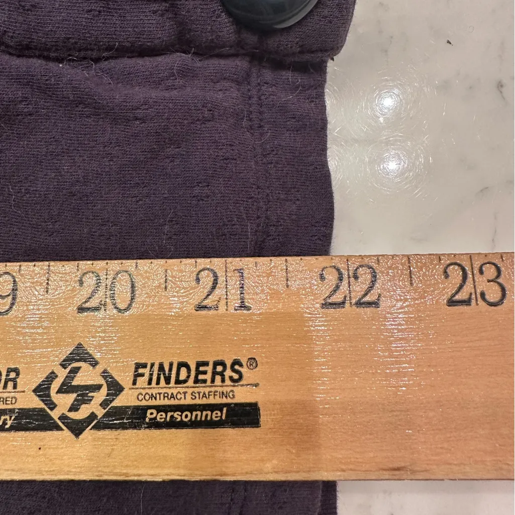 Anthropologie Allihop Sherpa Lined Hooded Jacket Juniors Sz L Navy Button Fuzzy - Image 7