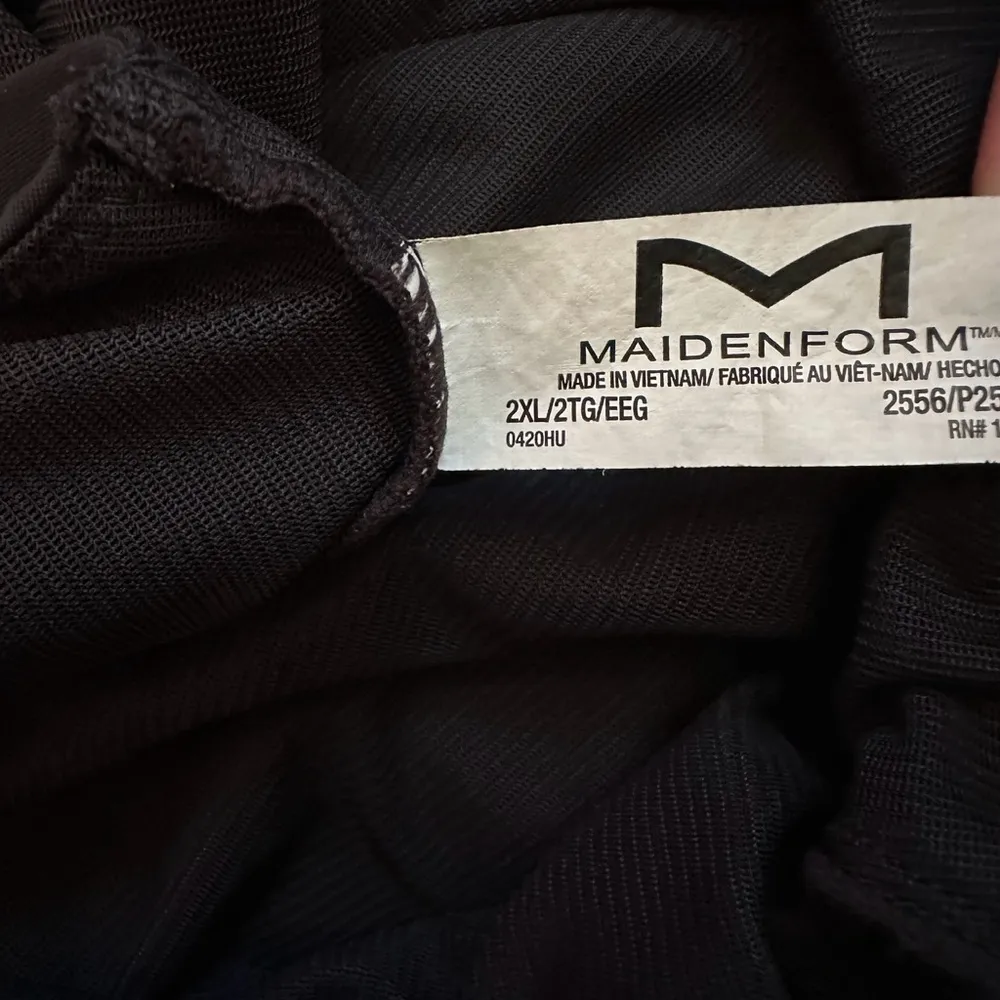 Maidenform Shapewear Black Wear Your Own Bra Firm Control Body Shaper 2556 NWOT - Image 13