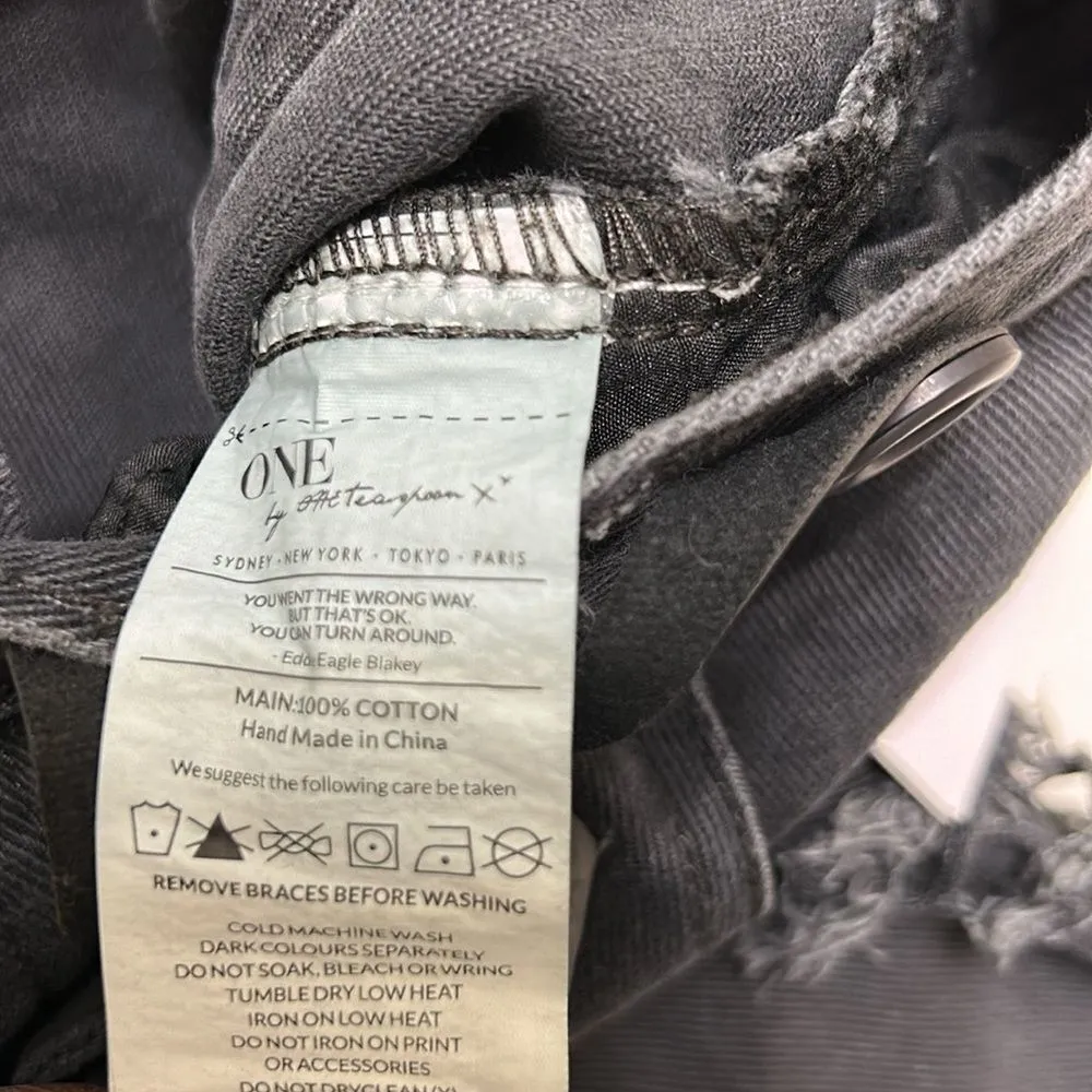 Revolve One Teaspoon Gray Wrap Skirt(Size Small) - Image 7