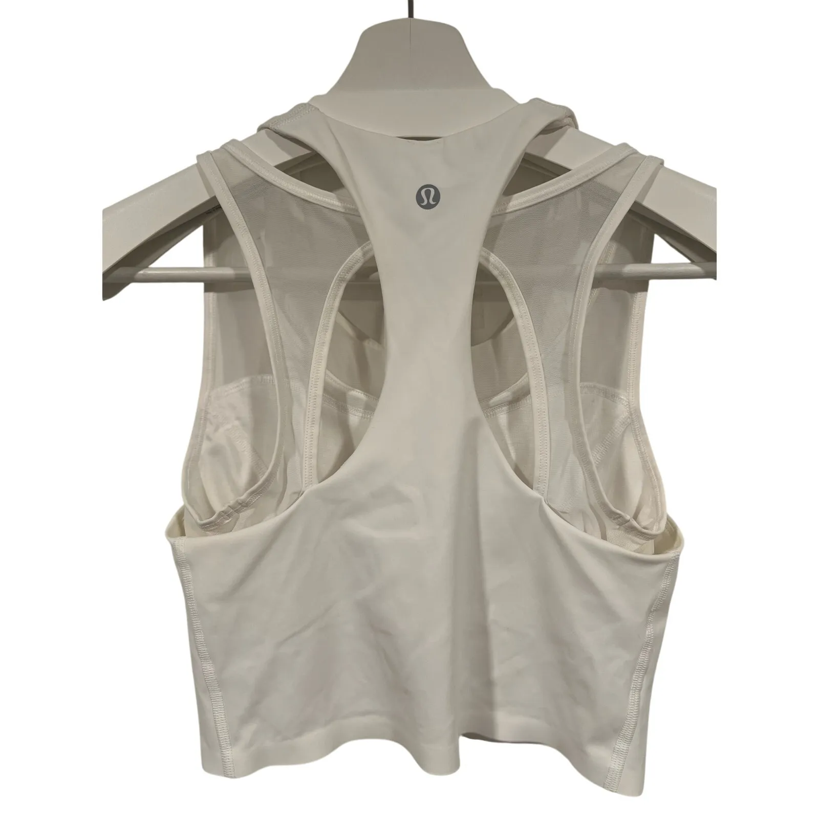 Lululemon White Double Strap Sports Bra White  4 - Image 3