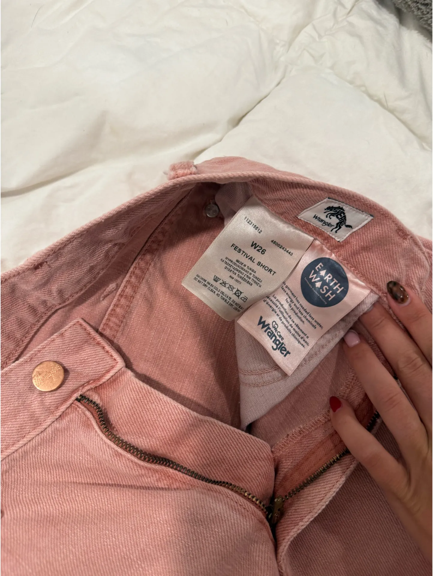 Pink Wrangler Shorts Denim - Image 3