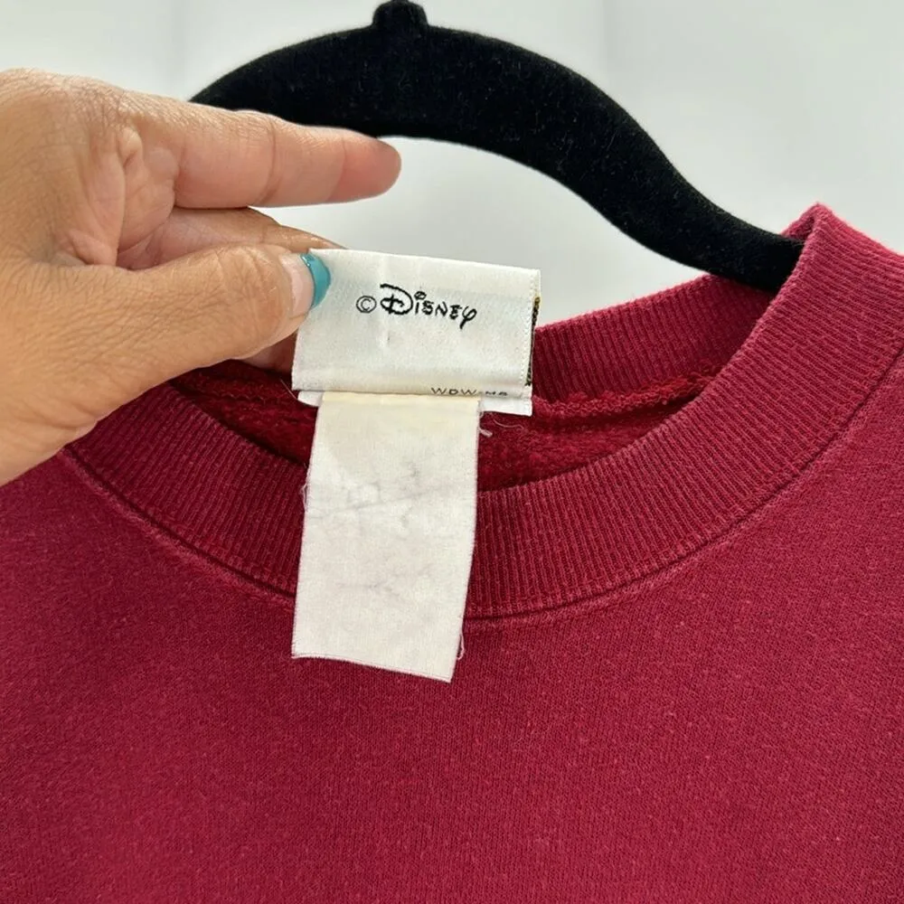 Vintage Walt Disney World Mickey Graphic Crewneck Sweatshirt unisex Maroon - Image 5