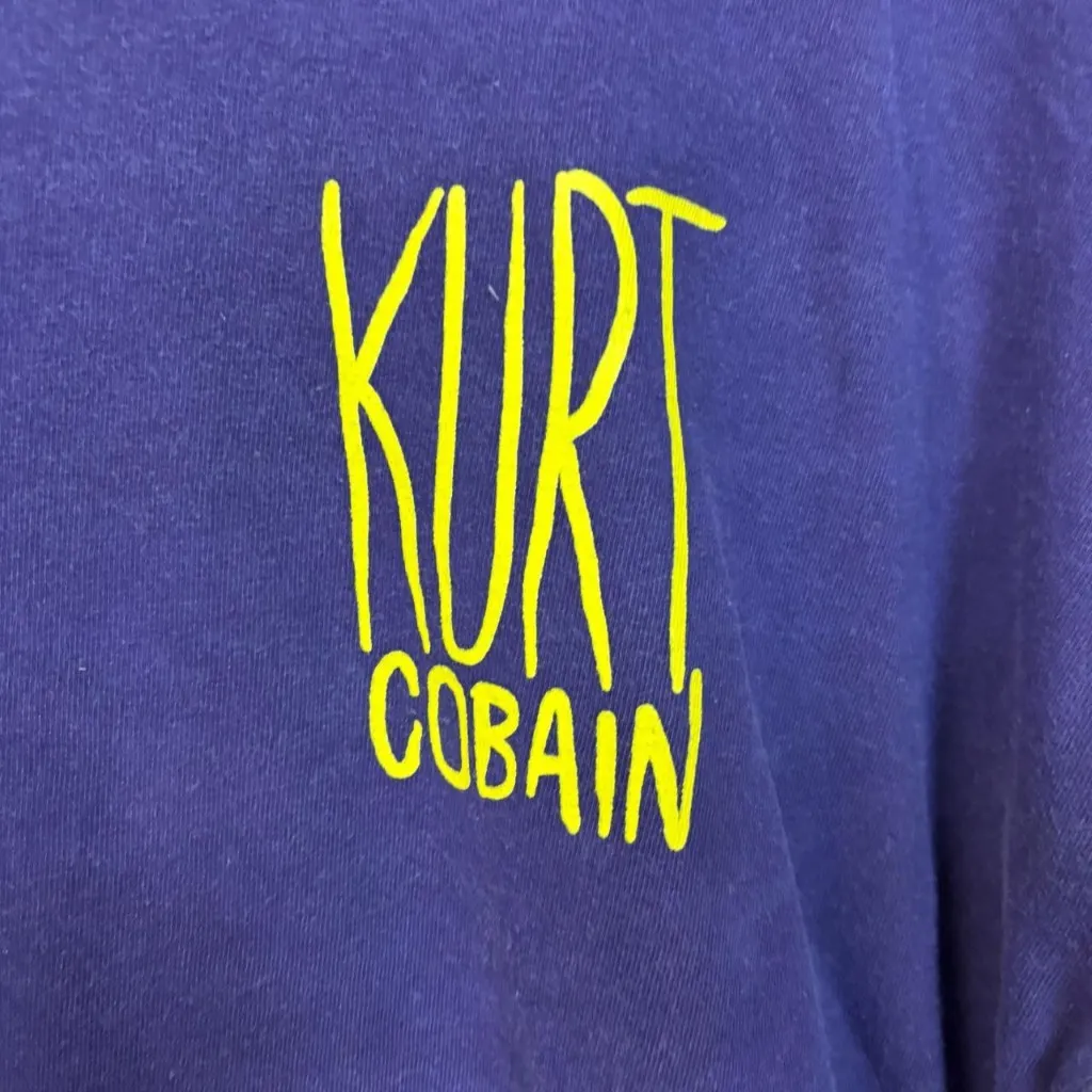 Kurt Kobain Nirvana Long Sleeve Oversized Grunge Tshirt size Medium - Image 4
