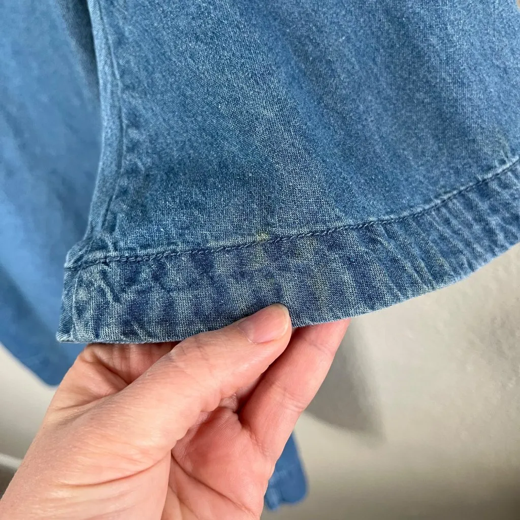 Draper James Womens Country Western Above Knee Denim Dress Size 6 - Image 6