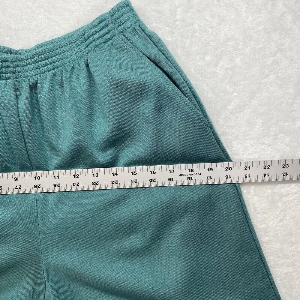 Alfred Dunner pants womens 10 Grandma pull on ankle pants Sea foam green soft - Image 3