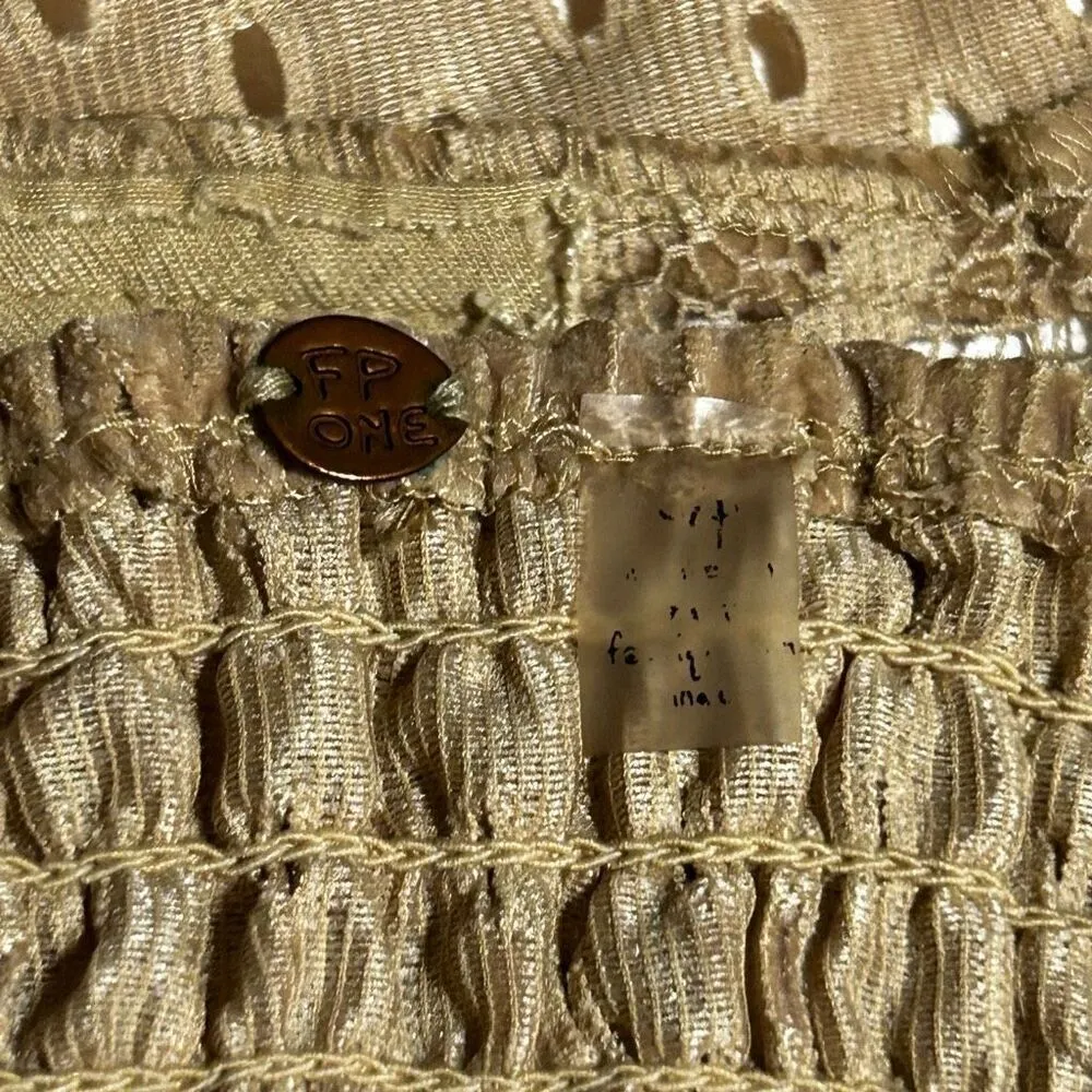 Tan Lace Bralette with Double Straps | Boho Style | Adjustable - Image 4