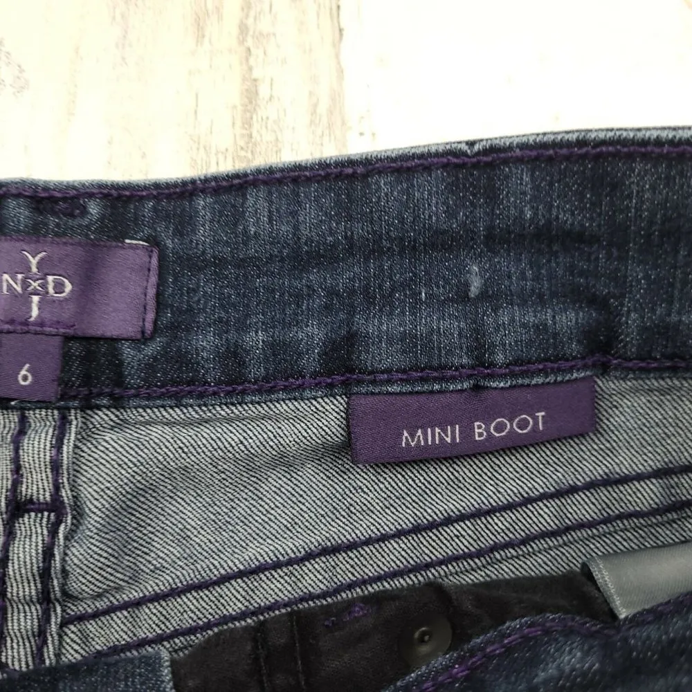 NYDJ Not Your Daughters Jeans Mini Boot Pants Blue Stretch Trousers Size 6 EUC - Image 7