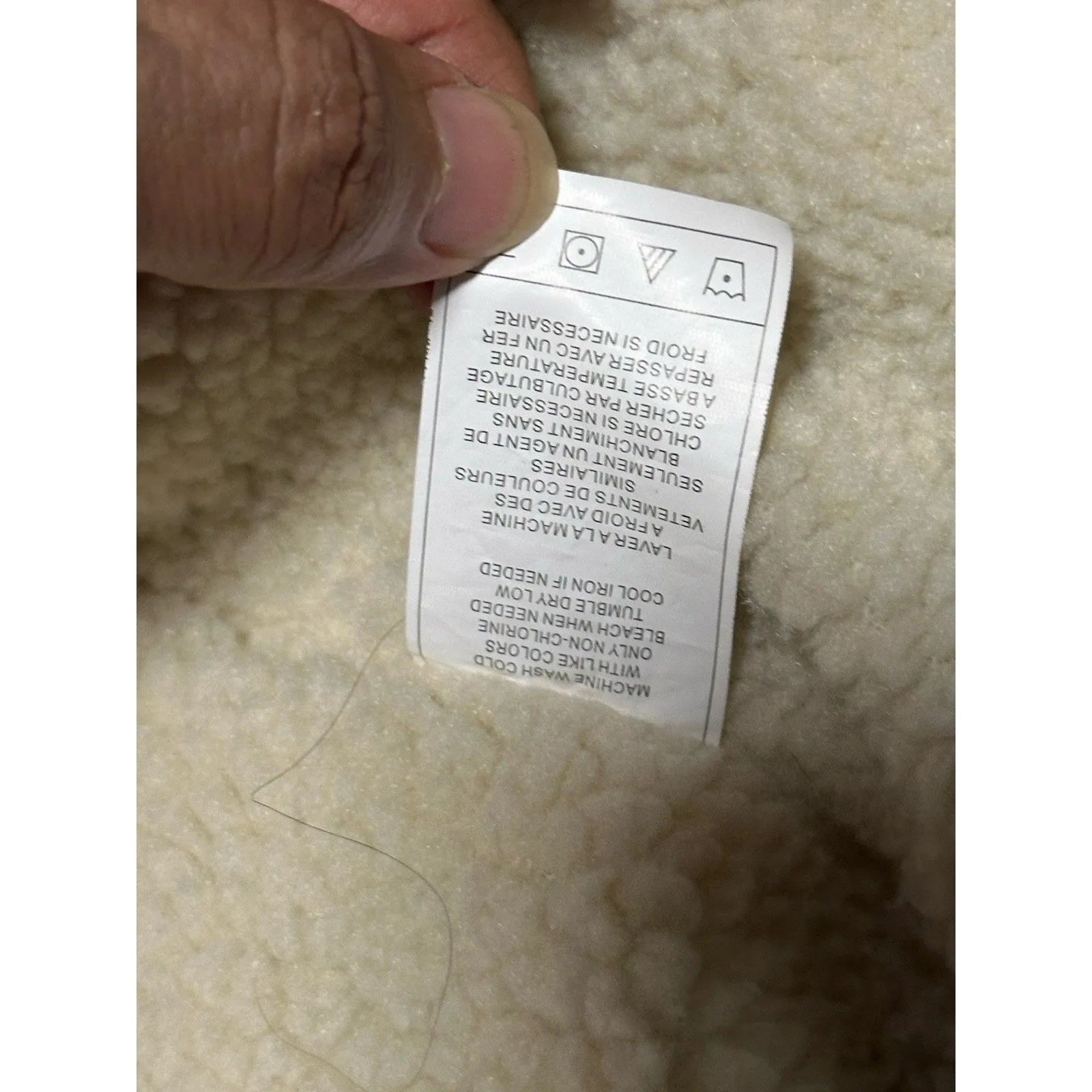 Empyre Light Blue Corduroy Sherpa Lined Jacket Size XS - Image 5