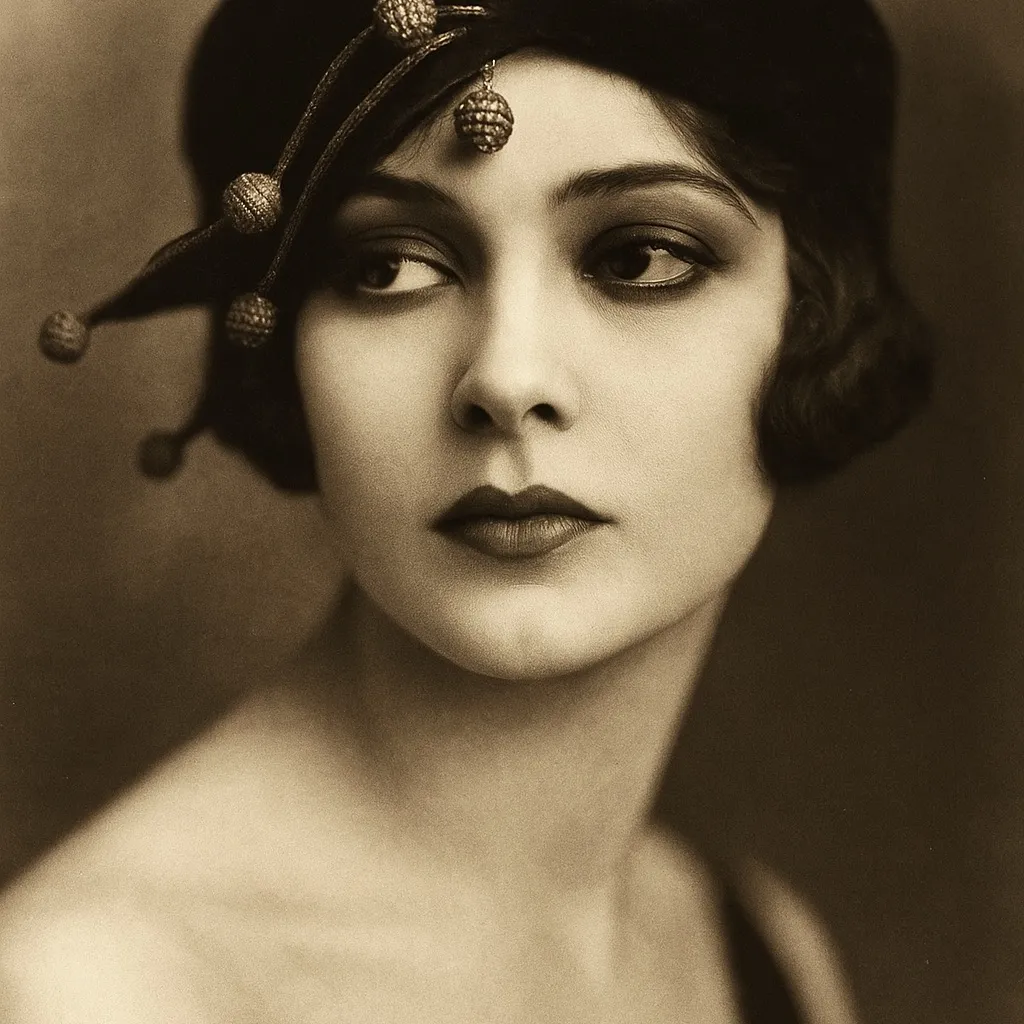 Vintage 1920s filbert orcel productions hats de pinna black with bobble beads - Image 9