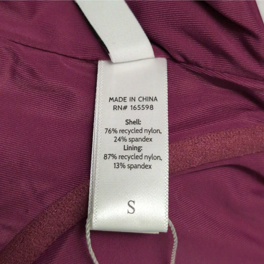 Andie Canary Tank Top Tankini Plum Purple Swimwear Bathing Suit Underwire S New - Image 4